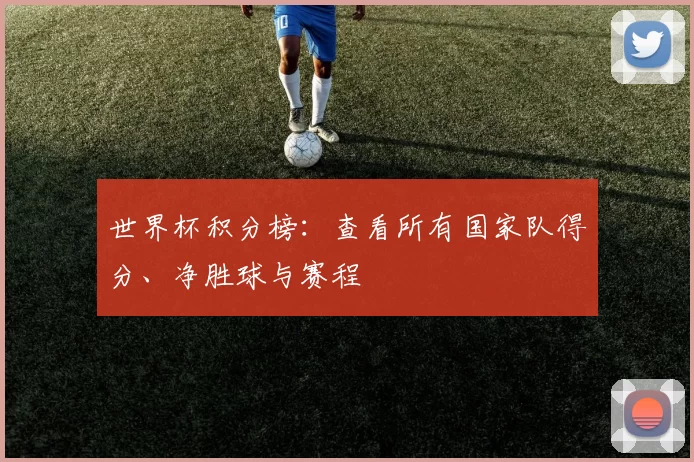 世界杯积分榜:查看所有国家队得分、净胜球与赛程
